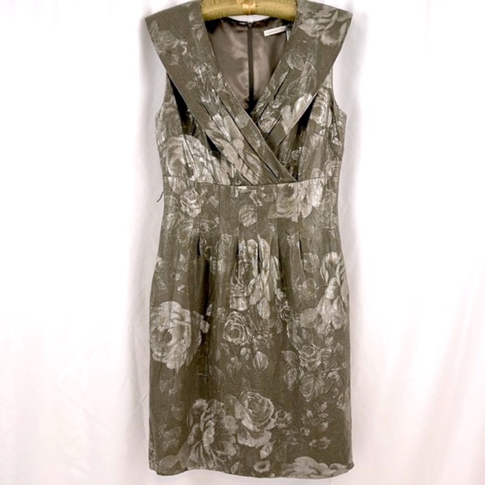 Nordstrom Classiques Entier Linen Dress in Loden size 10